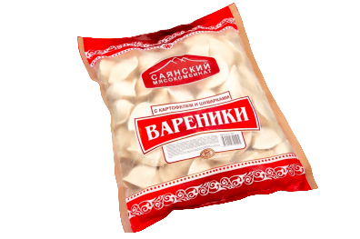 ВАРЕНИКИ С КАРТОФЕЛЕМ И ШКВАРКАМИ 0,9 КГ