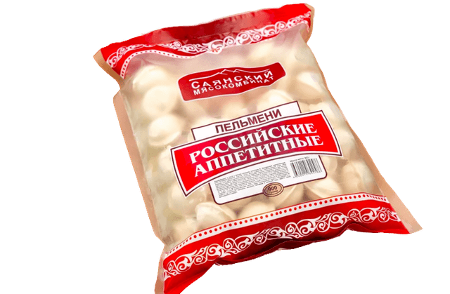 ПЕЛЬМЕНИ РОССИЙСКИЕ-АППЕТИТНЫЕ 0,9 КГ