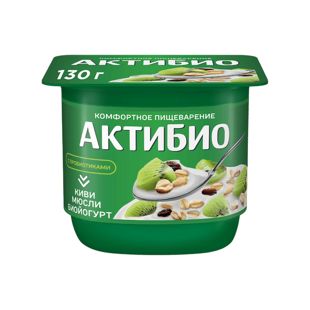 АКТИБИО ЙОГ 130 КИВИ-МЮСЛИ 1/12ШТ