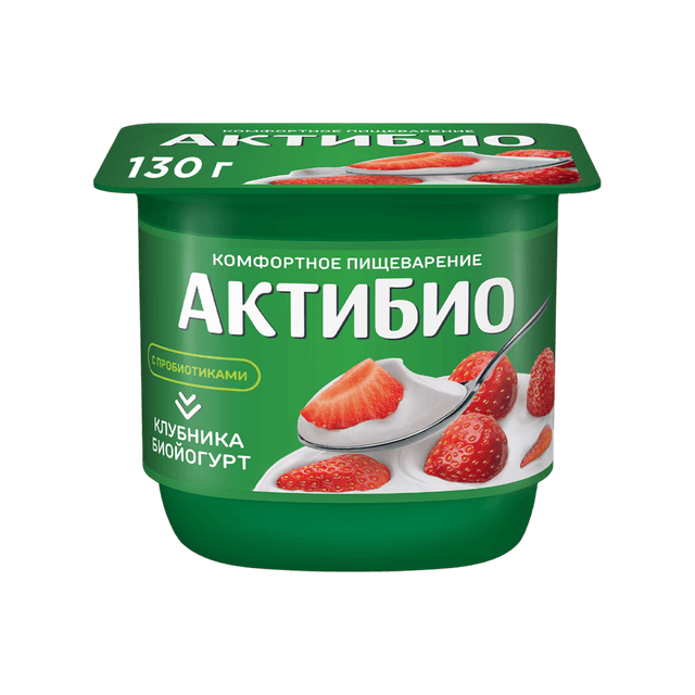 АКТИБИО ЙОГ 130 КЛУБНИКА 1/12ШТ