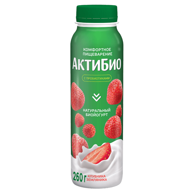 АКТИБИО ЙОГ ПИТ 260 КЛУБНИКА-ЗЕМЛЯНИКА 1/9ШТ