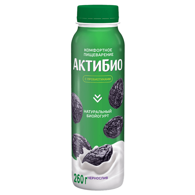 АКТИБИО ЙОГ ПИТ 260 ЧЕРНОСЛИВ 1/9ШТ