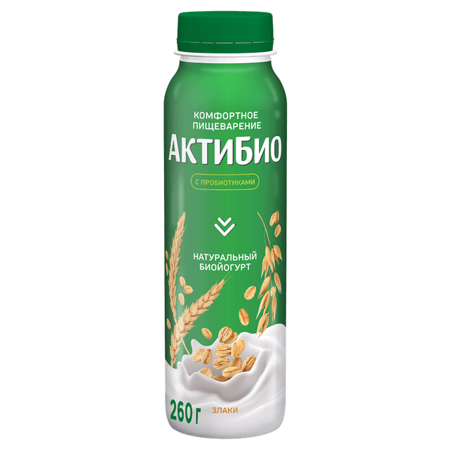 АКТИБИО ЙОГ ПИТ 260 ЗЛАКИ 1/9ШТ