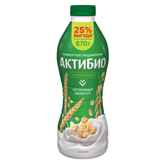 АКТИБИО ЙОГ ПИТ 870 ЗЛАКИ 1/6ШТ