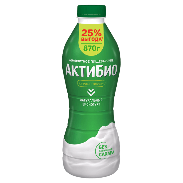 АКТИБИО ЙОГ ПИТ 870 НАТУРАЛЬНЫЙ 1/6ШТ