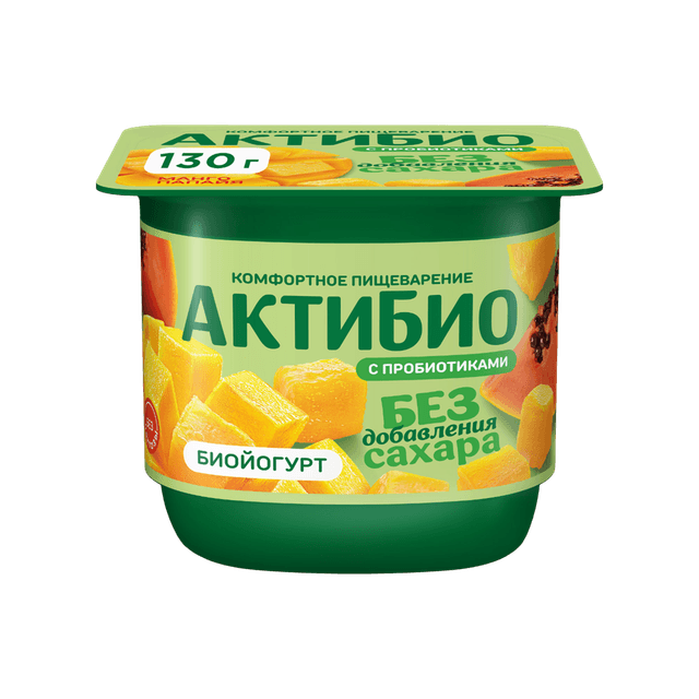 АКТИБИО ЙОГ 130 МАНГО-ПАПАЙЯ 1/12 б/с