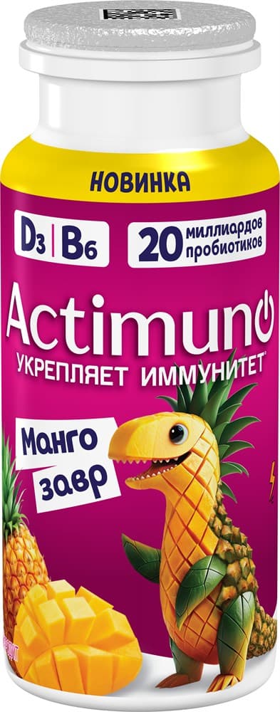 АКТИМУНО 1*95 КИДС манго ананас МАНГОЗАВР 6PACK Л24