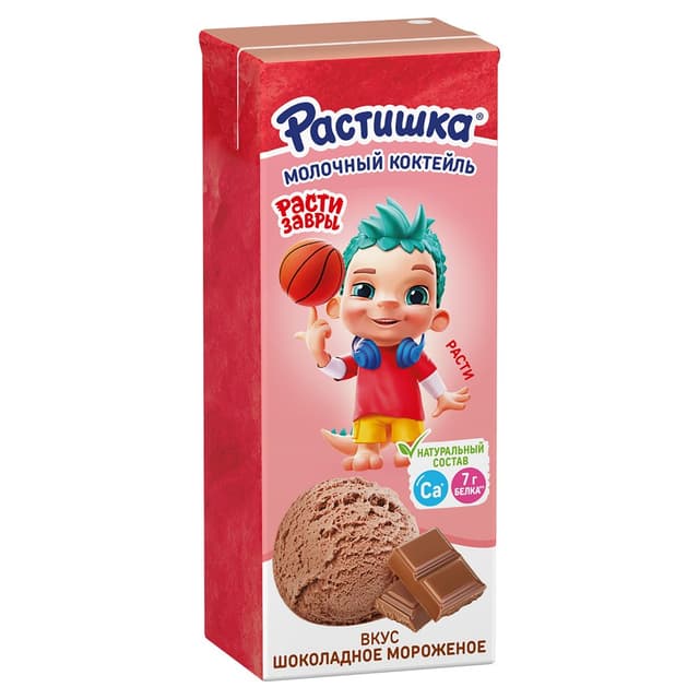 Растишка Коктейль молоч.ультрапас.ШОК МОРОЖЕН 2% 210г TBAS К18