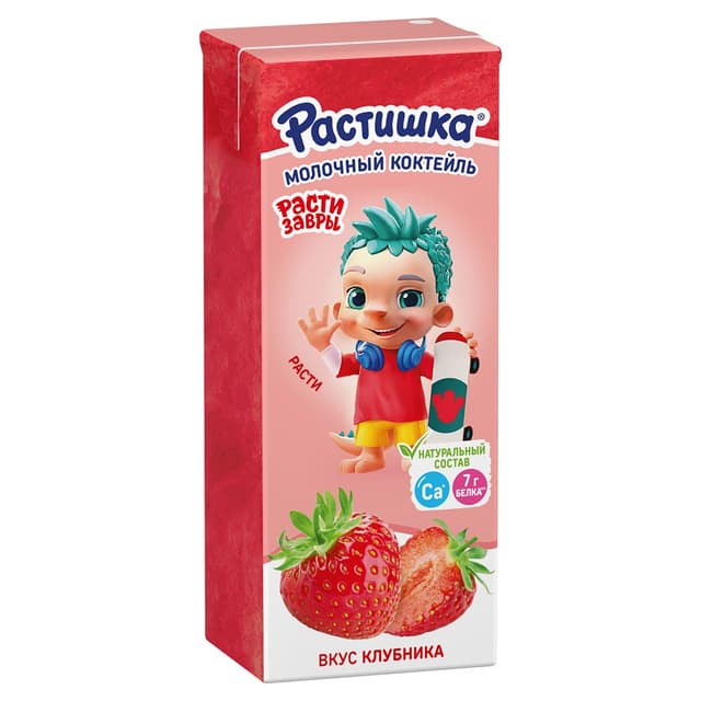 Растишка Коктейль молоч.ультрапас.Клубника 2% 210г TBAslim ГК18