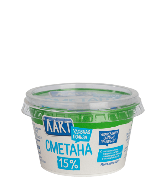 БМК "Сметана" 180гр 15% стакан 1/12шт