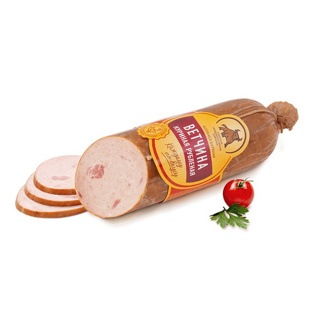 Ветчина Куриная рубленая 0,35 кг.шт. термоус.пак. "Высокий вкус"