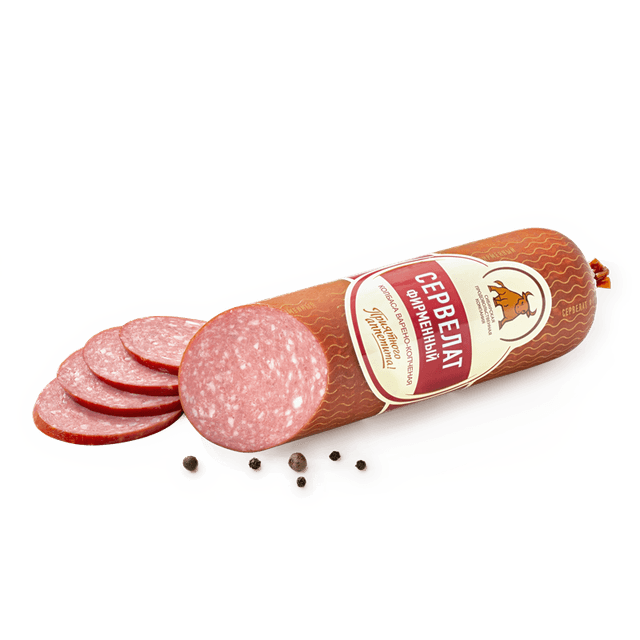 Сервелат Фирменный в/к 250 гр.шт. термоформ.пак. НОВИНКА