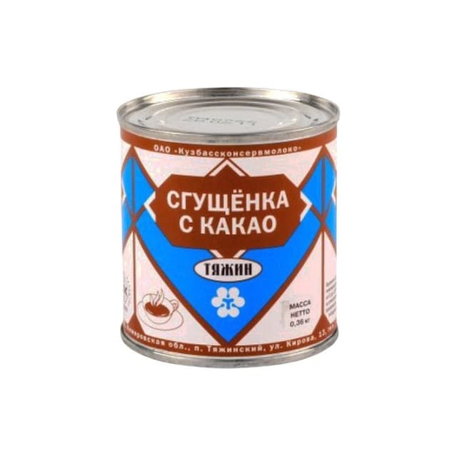 Какао сгущенное 0,360кг Тяжин 1*45