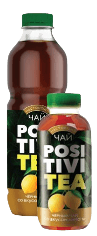 "Чай черный со вкусом лимона"_0,9 ПЭТ_PositiviTea(Позитивити) 1/6шт