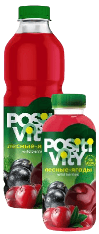 Positivity Лесные ягоды ПЭТ 0,9 л 1/6шт