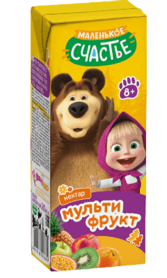Нектар Маша и Медведь 0,2л Мультифрукт с 8мес 1/27