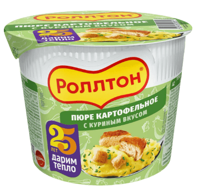 Ролтон пюре картофельное (сух) 40гр с куринным вкусом 1/24шт
