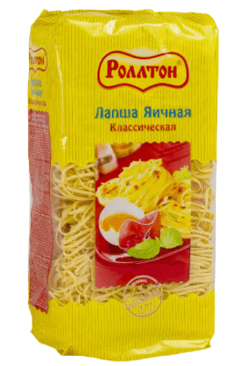Ролтон лапша яичная 400гр Классическая 1/10шт