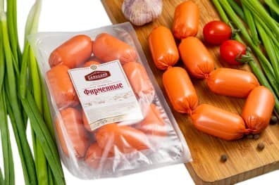 СОСИСКИ ФИРМЕННЫЕ ДОЗ. 0,300 КГ