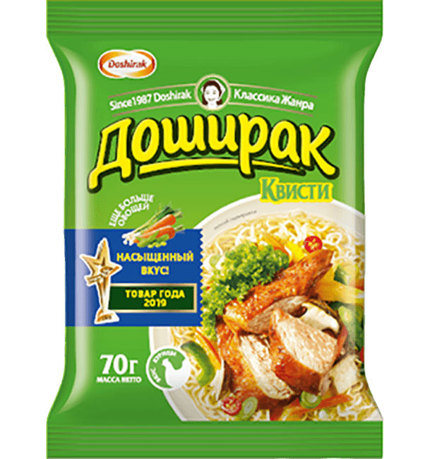 Квисти лапша Курица б/пак 70гр 1*48 шт