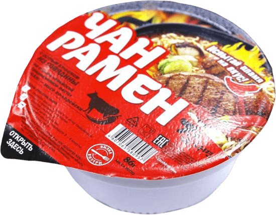 Доширак суп-лапша тарелка Чан Рамен со вкусом острой говядины 86 гр 1/24