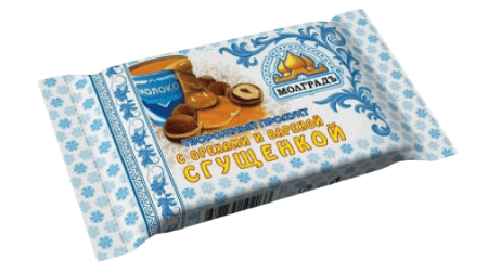 Молград Творожный продукт орех/сгущёнка 180 гр /12 шт ЗАМ