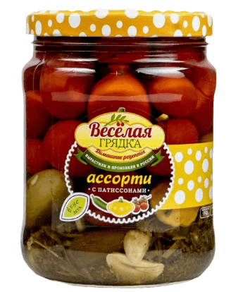 Веселая грядка Ассорти Помидорчики-Патиссончики 1000гр