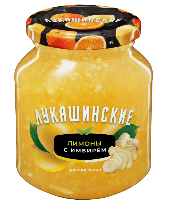 "Лукашинские" Лимоны с имбирем 450гр 1/6шт