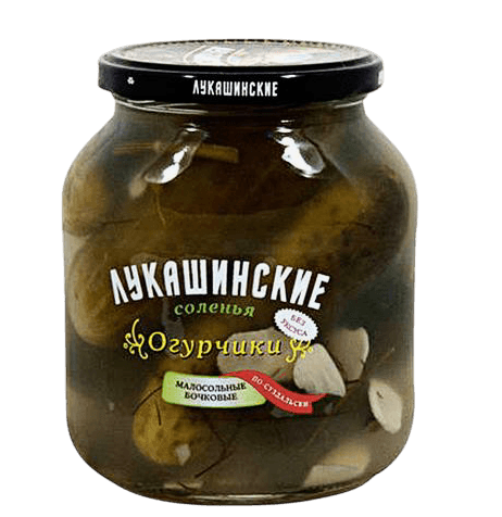 "Лукашинские" Огурчики МАЛОСОЛЬНЫЕ по-Суздальски 670гр 1/6шт