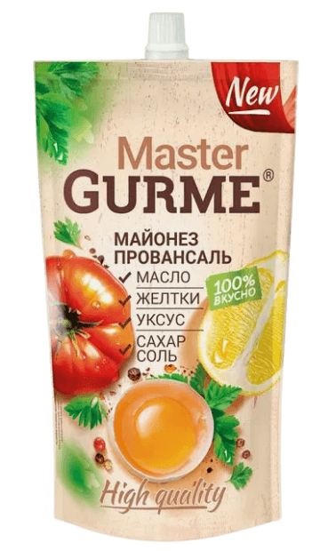 Майонез Master Gurme Провансаль 50,5% 350мл д/п 1/24шт
