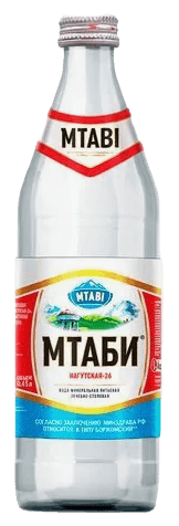 МТАБИ В/минерал природ л/с пит "Нагутская-26", 0,45л евровинт с/б 1/12